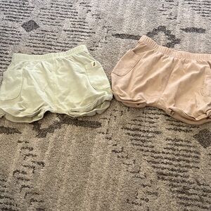 Kids' Stylish Cream and Tan Shorts